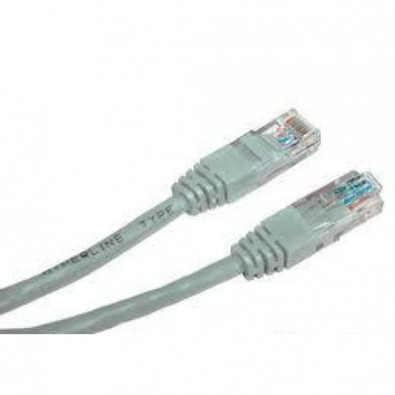 ПАТЧ КОРД UTP, 3М, КАТ.5E, ОМЕДНЕННЫЙ, СЕРЫЙ, КИТАЙ, PAUT3300-CCA