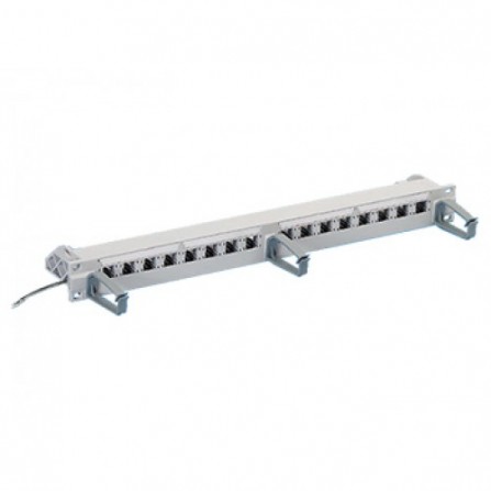 ПАТЧ ПАНЕЛЬ 19" 1U, 16ХRJ45, ЭКРАН, ПУСТАЯ, R&M, R305889