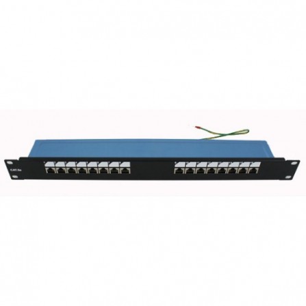ПАТЧ ПАНЕЛЬ 19" 1U 16XRJ45, КАТ.5E, ЭКРАН, КИТАЙ, EPLV-F16D00