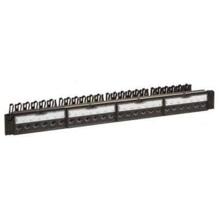 ПАТЧ ПАНЕЛЬ 19" 1U, 24ХRJ45, КАТ.5E, НЕ ЭКРАН, LEGRAND, 33551
