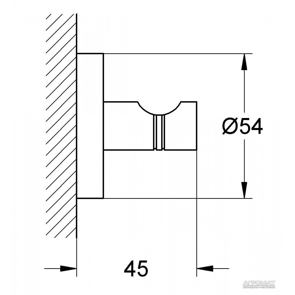 Крючок Grohe Essentials 40364