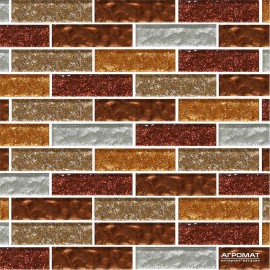Мозаика Mozaico de LUX S-MOS DM-B820(L) BRONZE BRICK
