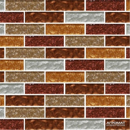Мозаика Mozaico de LUX S-MOS DM-B820(L) BRONZE BRICK