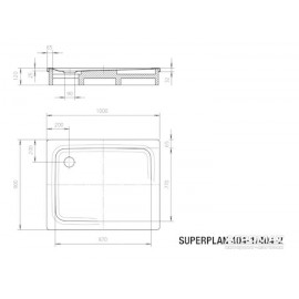 Поддон Kaldewei Superplan 430400010001 90x100 см