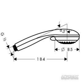 Ручной душ Hansgrohe Crometta 28562000