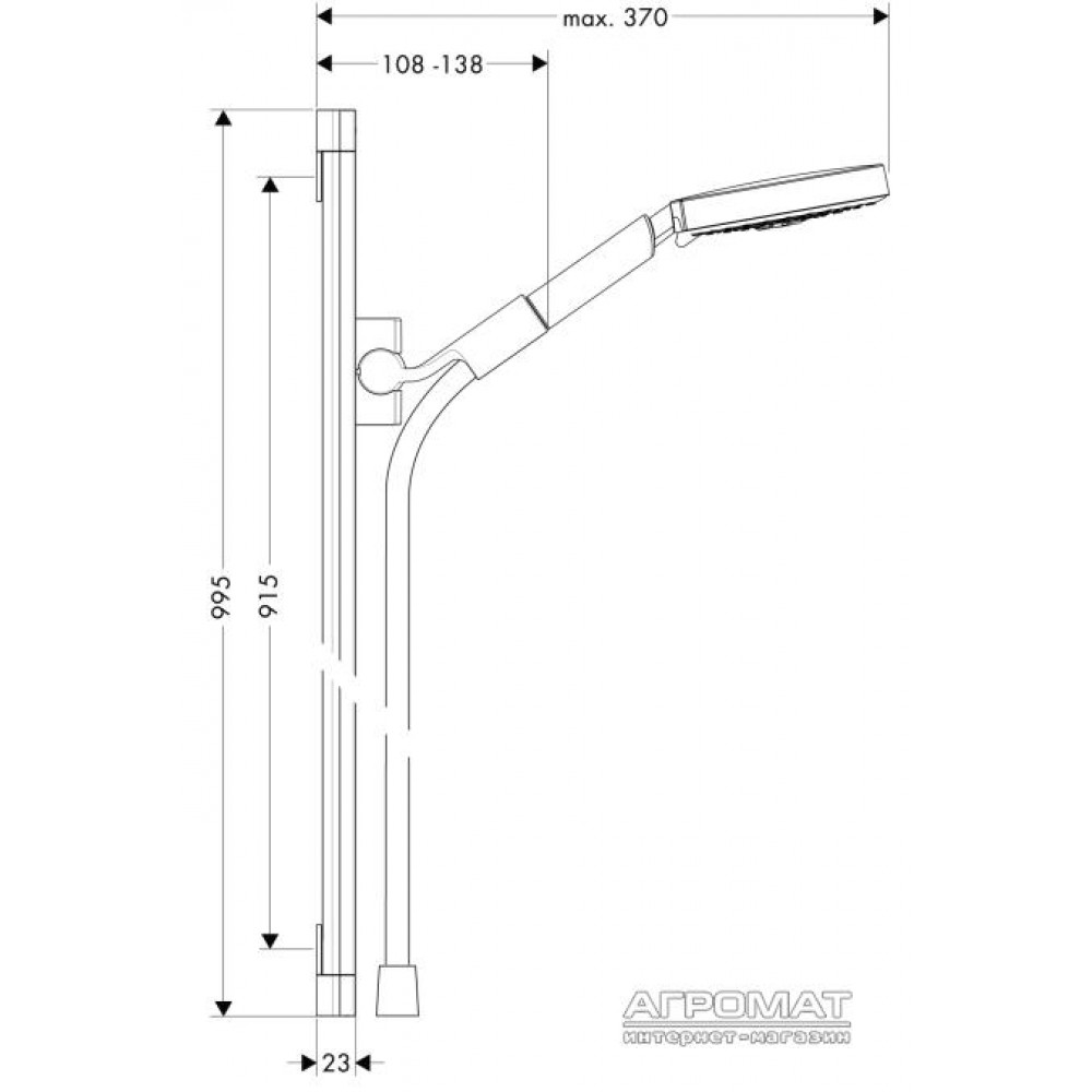 Душевой комплект Hansgrohe Raindance 27893000