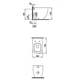 Laufen 23806 000 000 Palomba Унитаз нап.