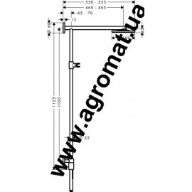 Душевые наборы и панели Hansgrohe 27166000 HG Raindance Showerpipe 180 Eco Душ.наб.