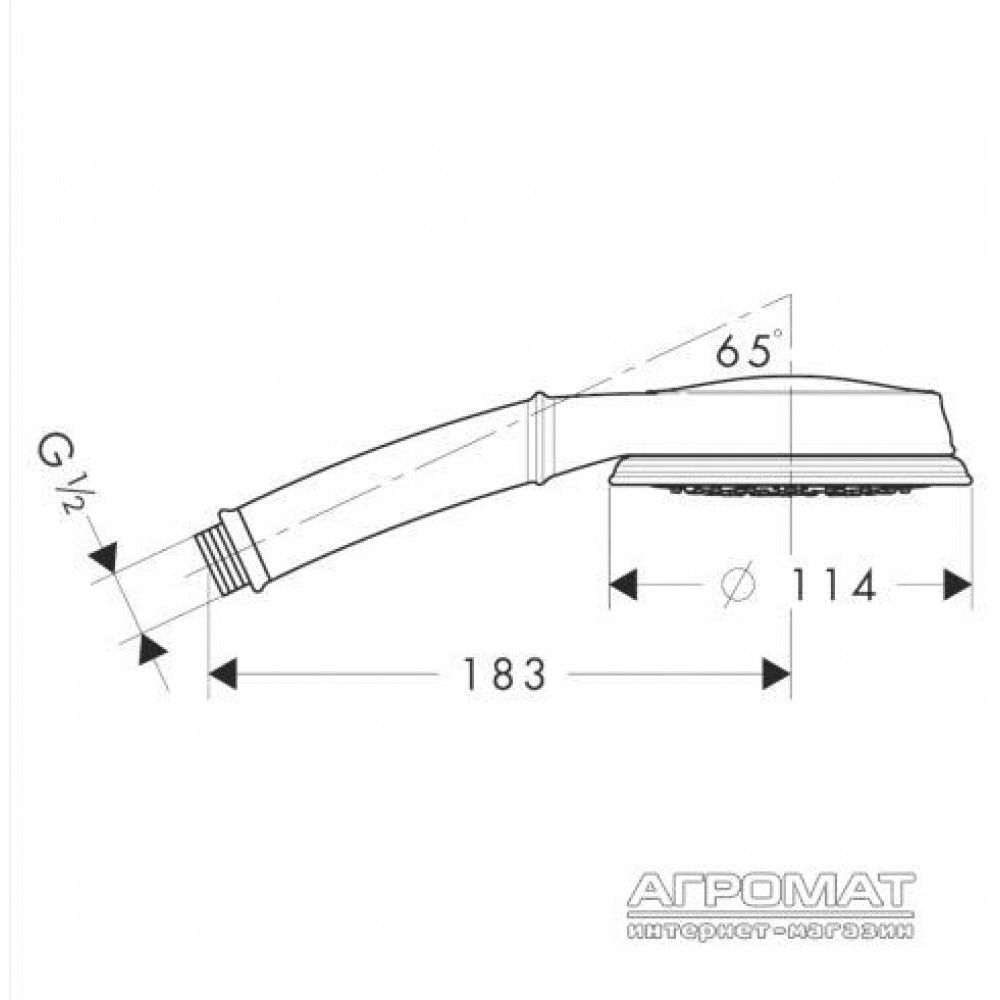 Ручной душ Hansgrohe Croma 28539000 100 Classic Multi