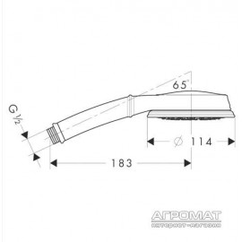 Ручной душ Hansgrohe Croma 28539000 100 Classic Multi