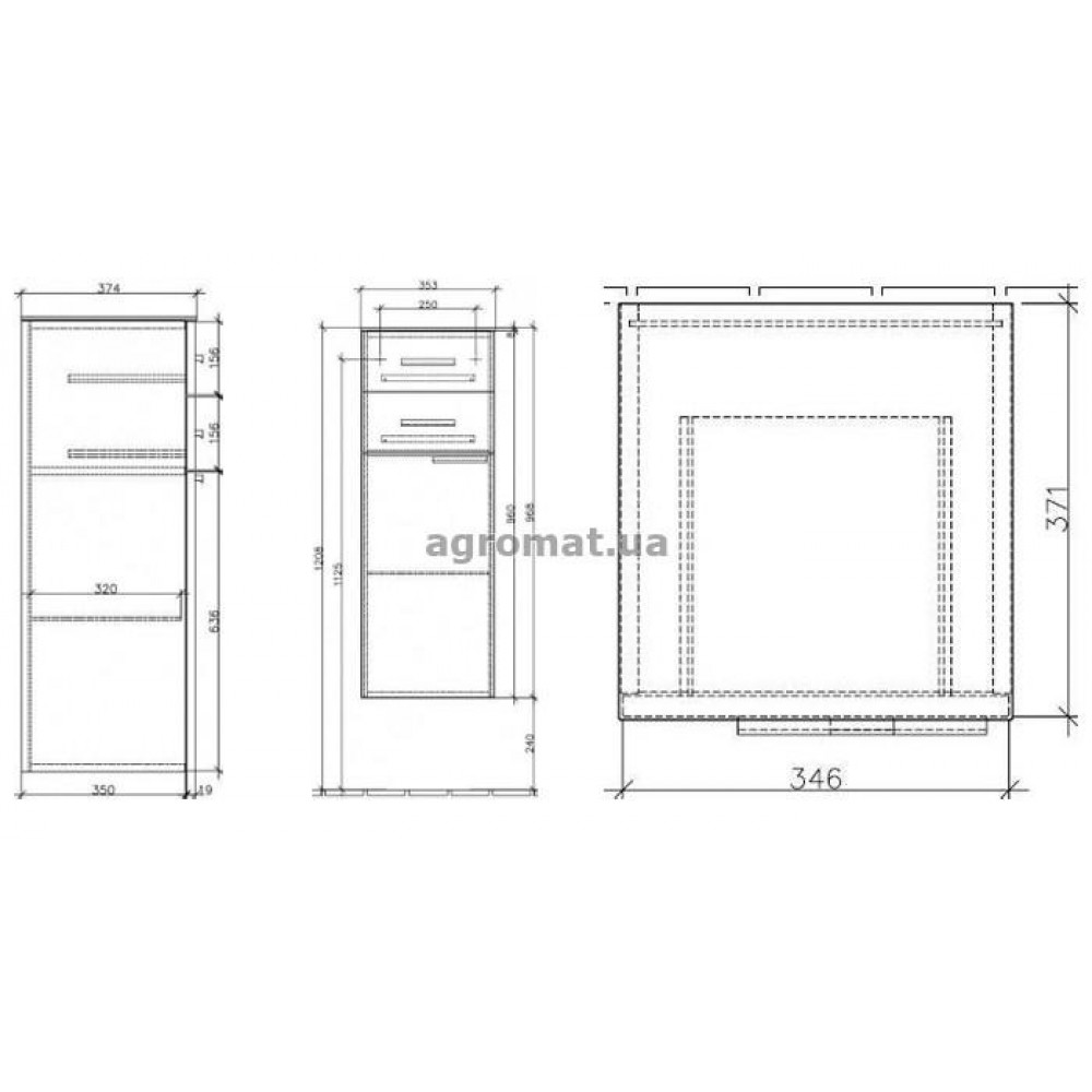 Мебель для ванной Villeroy&Boch Hommage A25800DH SENTIQUE Тумба