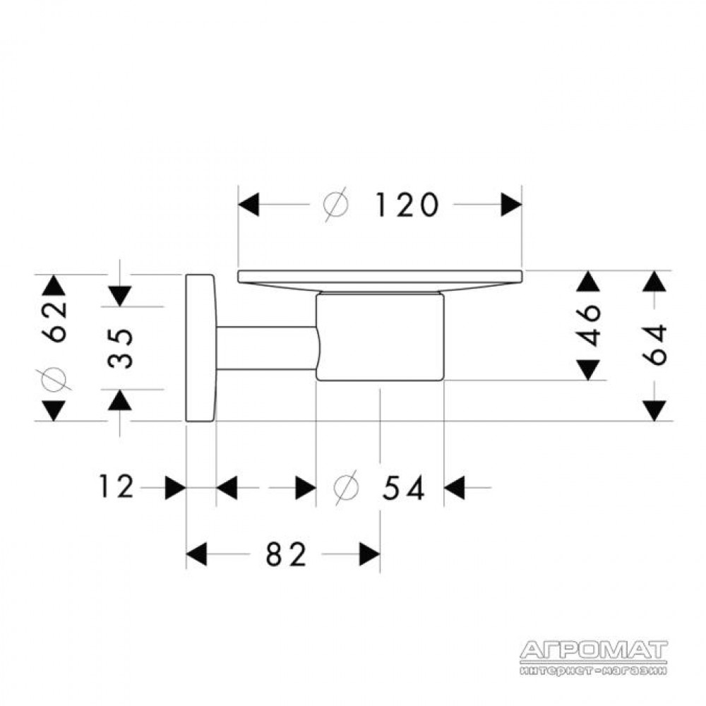 Мыльница Hansgrohe Logis 40515000