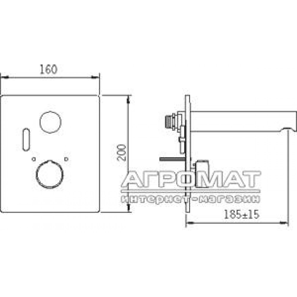 Наружная часть Oras Electra 6207C смеситель для раковины