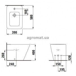 Laufen 24906 200 000 ALESSI DOT Унитаз