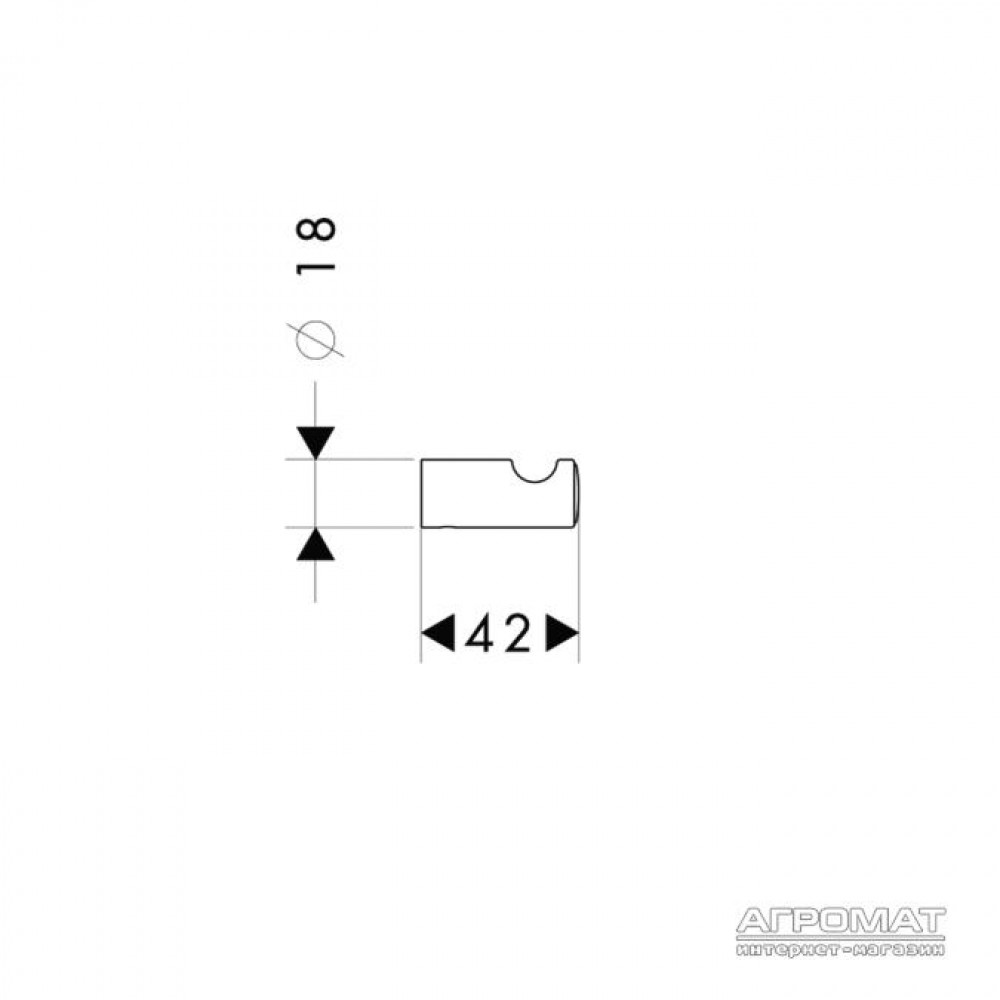 Крючок Hansgrohe Logis Classic 41611000