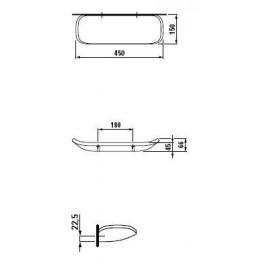 Аксессуар Laufen 71551 044 000 Mimo Полка-45