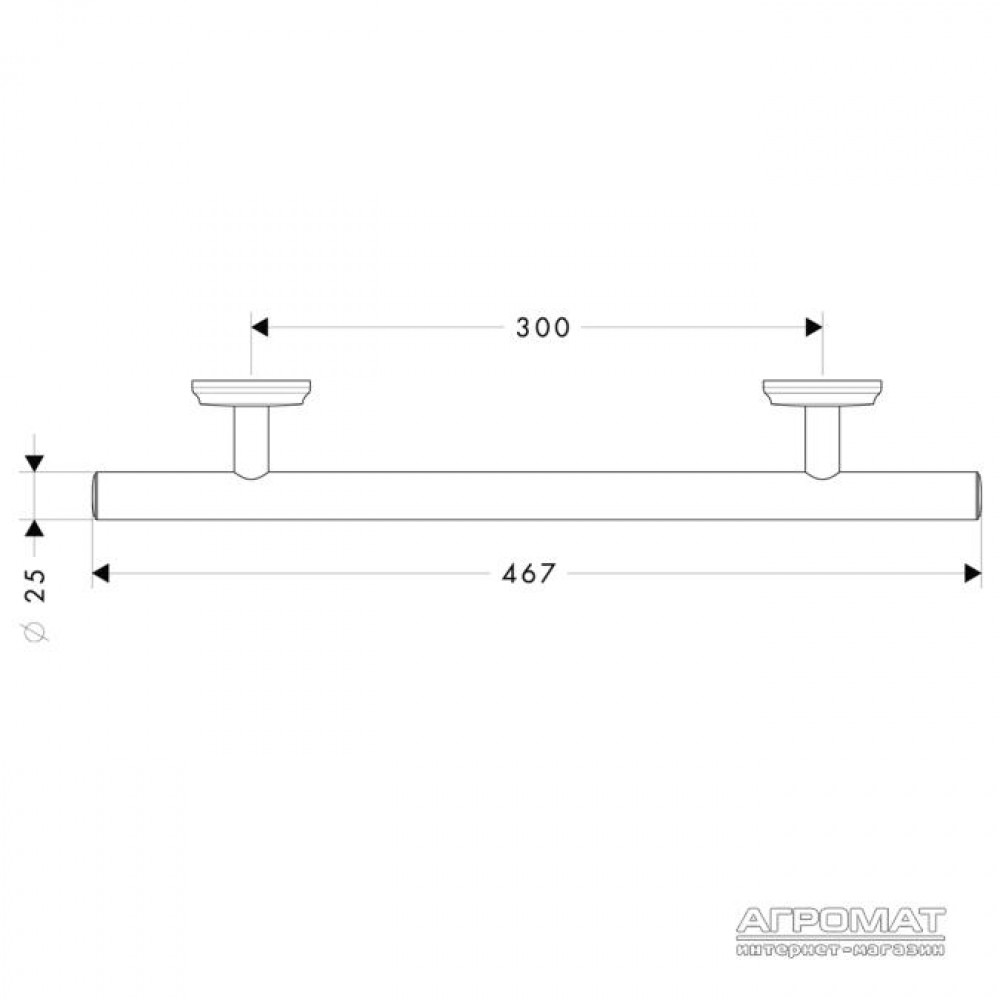 Поручни для ванны Hansgrohe Logis Classic 41613000