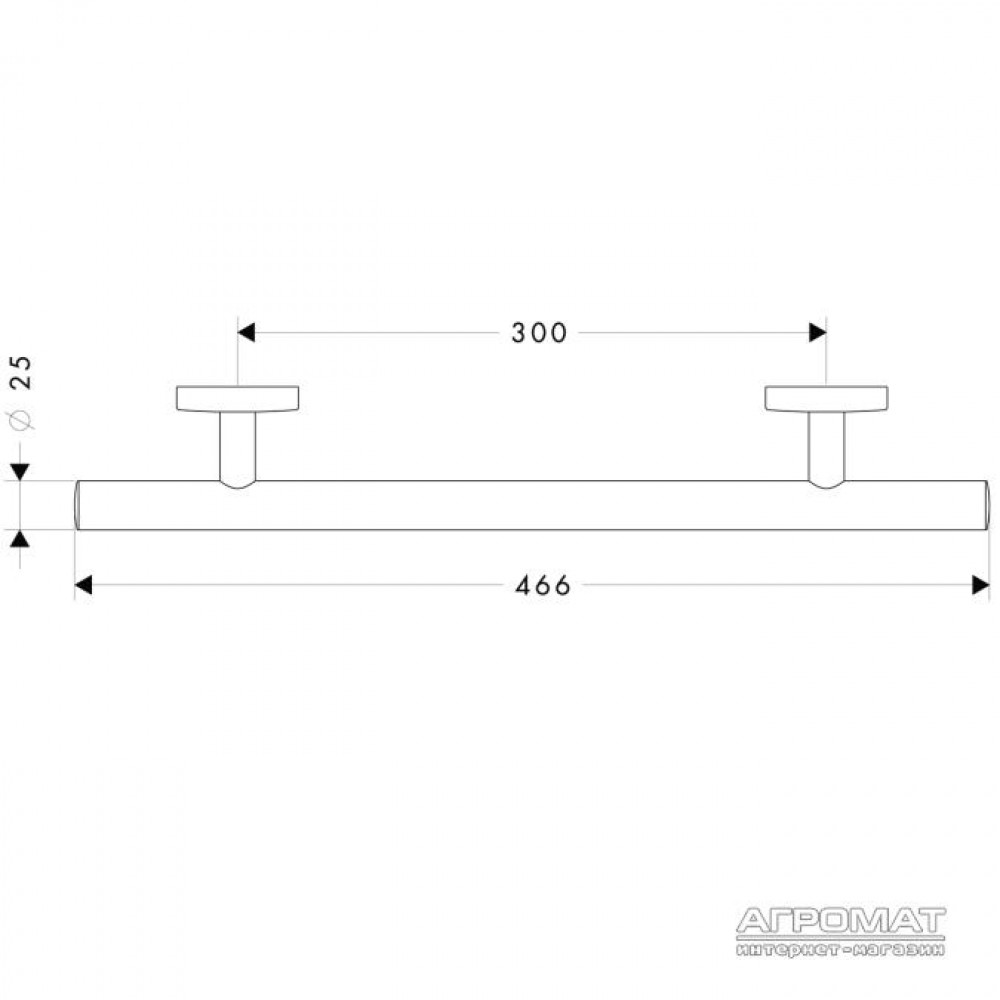 Поручни для ванны Hansgrohe Logis 40513000