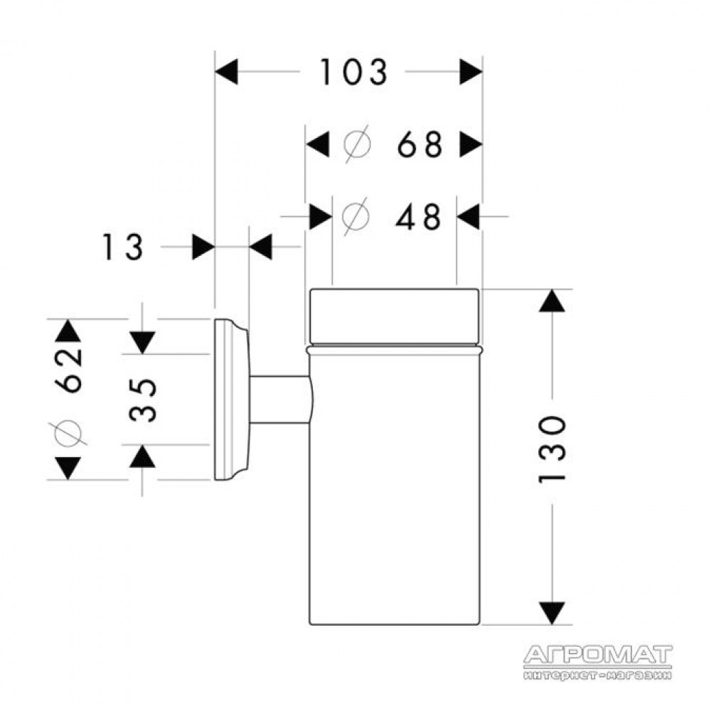 Стакан Hansgrohe Logis Classic 41618000