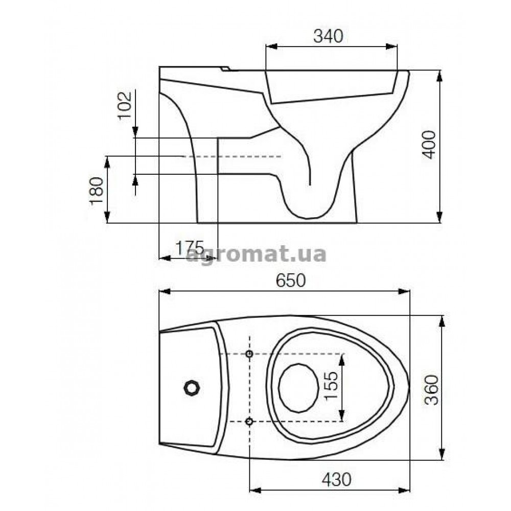 Унитаз Cersanit ARENA AR010/020 Унітаз
