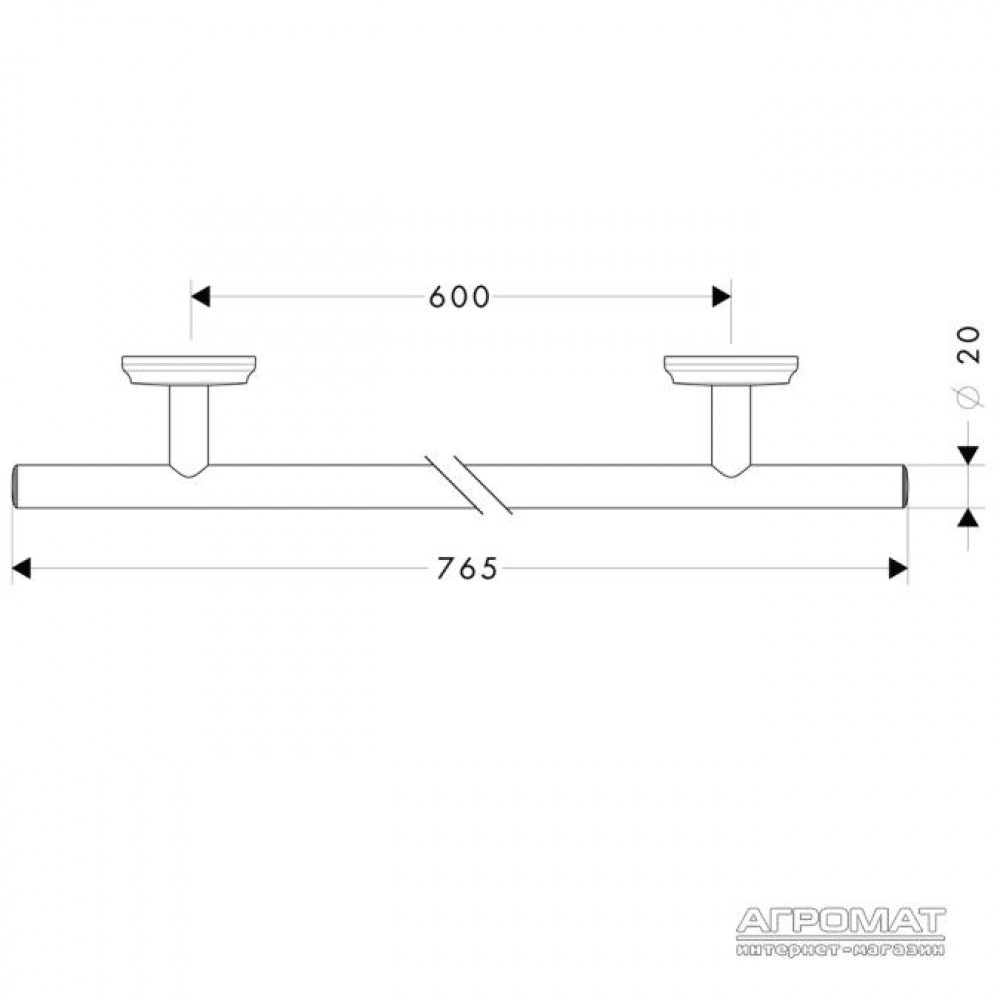 Держатель полотенец / Кольцо Hansgrohe Logis Classic 41616000