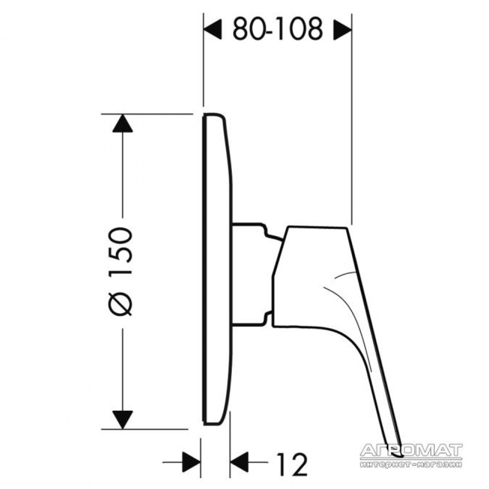 Наружная часть Hansgrohe Focus 31967000