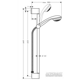 Душевой комплект Hansgrohe Crometta 27652000