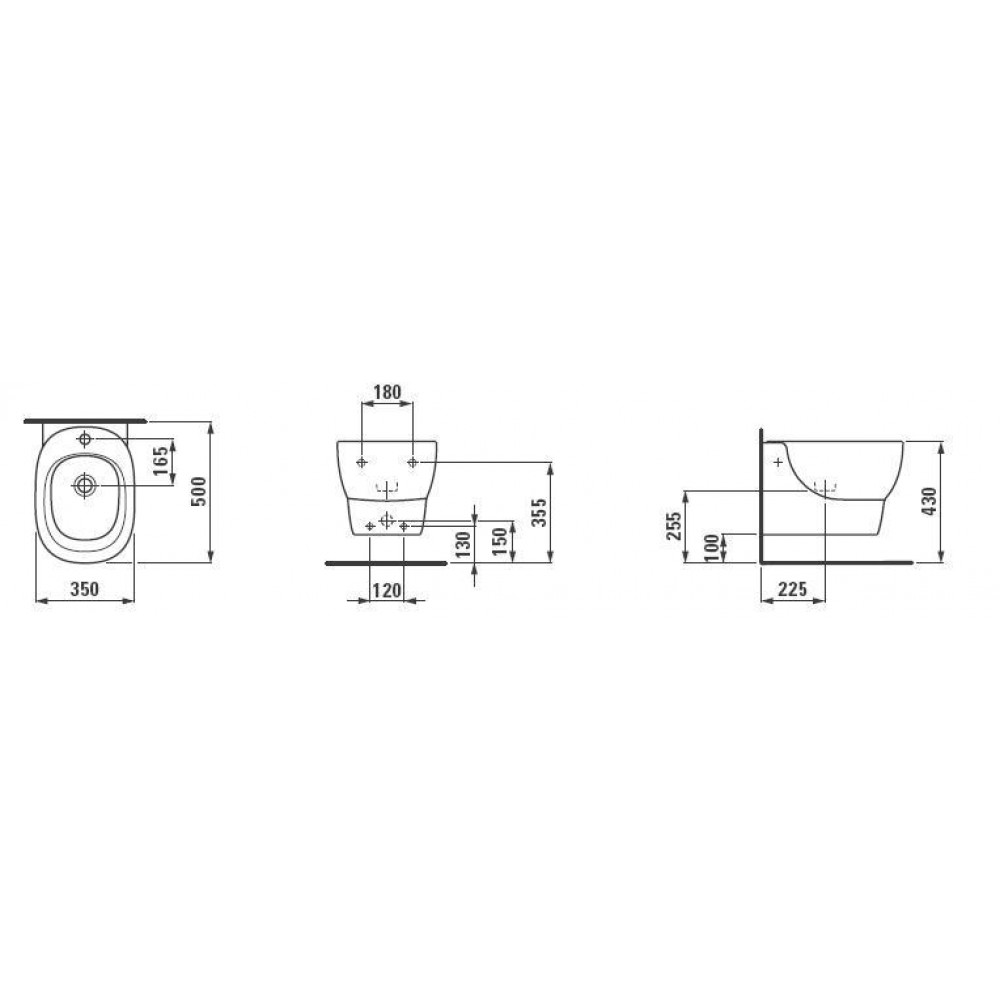 Laufen 30551 000 302 Mimo Биде повд.