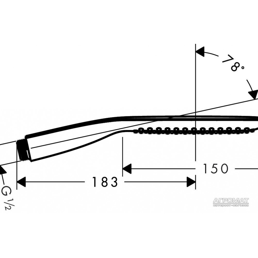 Ручной душ Hansgrohe PuraVida 28558000