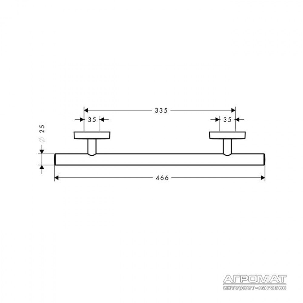 Держатель полотенец / Кольцо Hansgrohe PuraVida 41513000