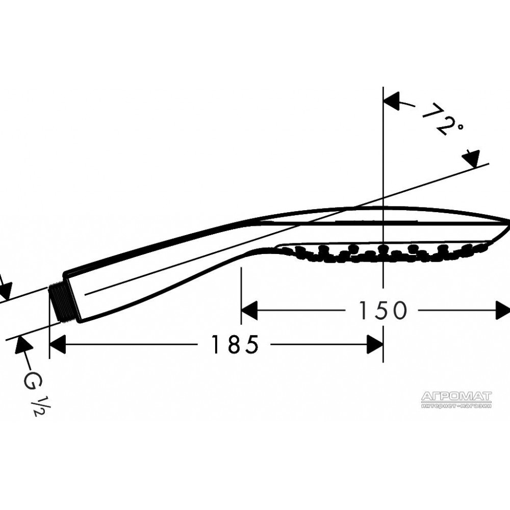 Ручной душ Hansgrohe PuraVida 28557400
