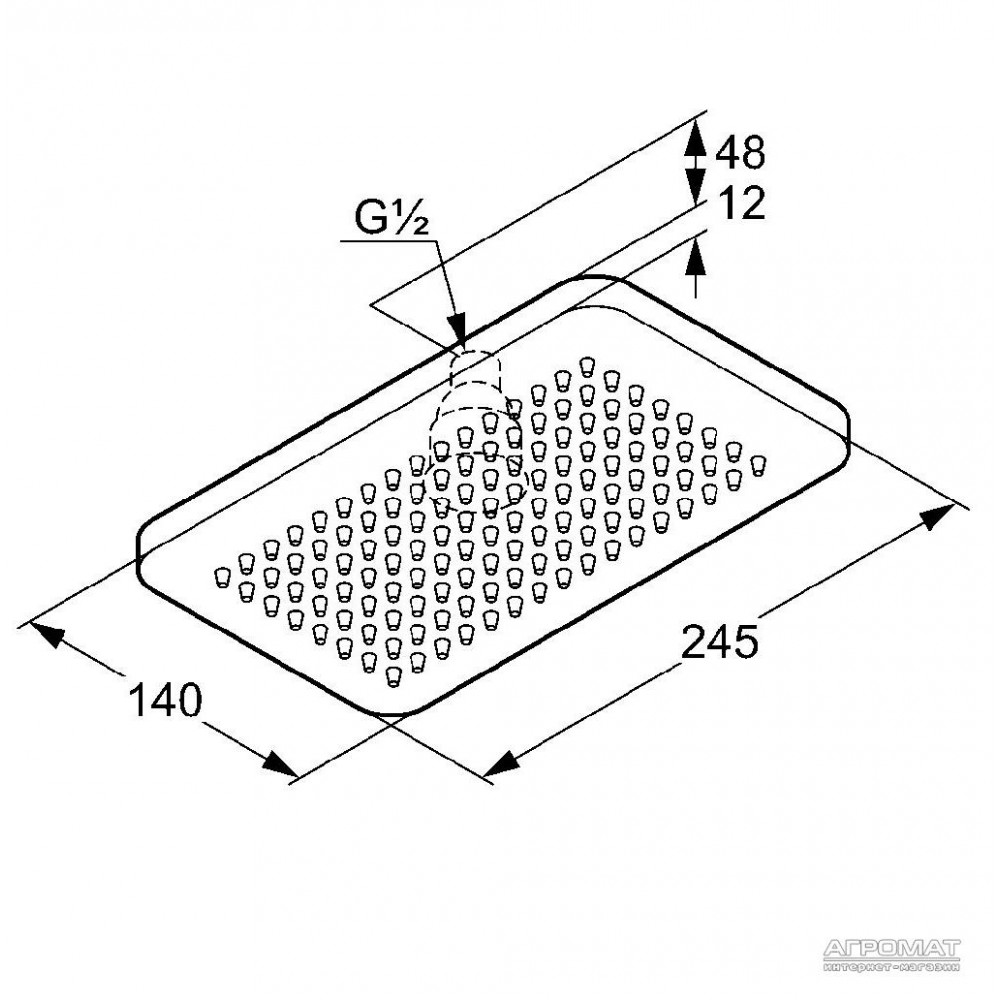 Верхний душ Kludi Esprit 564020540