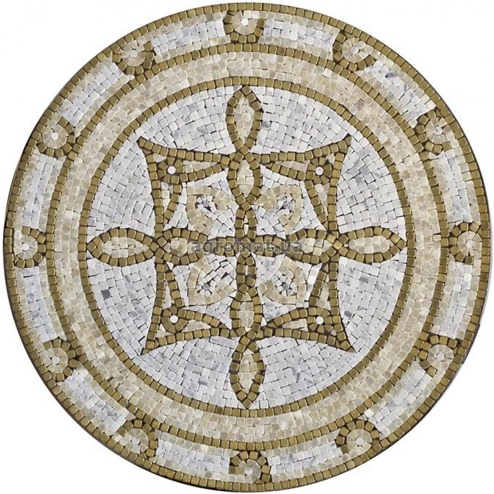 Мозаика Mozaico de Lux Stone MM022 POL (DIAM-60CM) панно