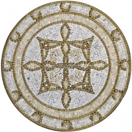 Мозаика Mozaico de Lux Stone MM022 POL (DIAM-60CM) панно