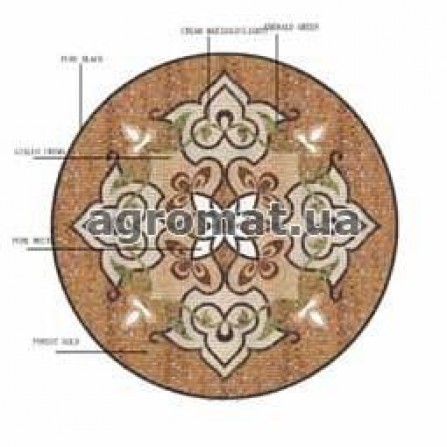 Мозаика Mozaico de Lux Stone DAHUA (ART PANNO 26.3) 26.3 POL (DIAM-1M) панно