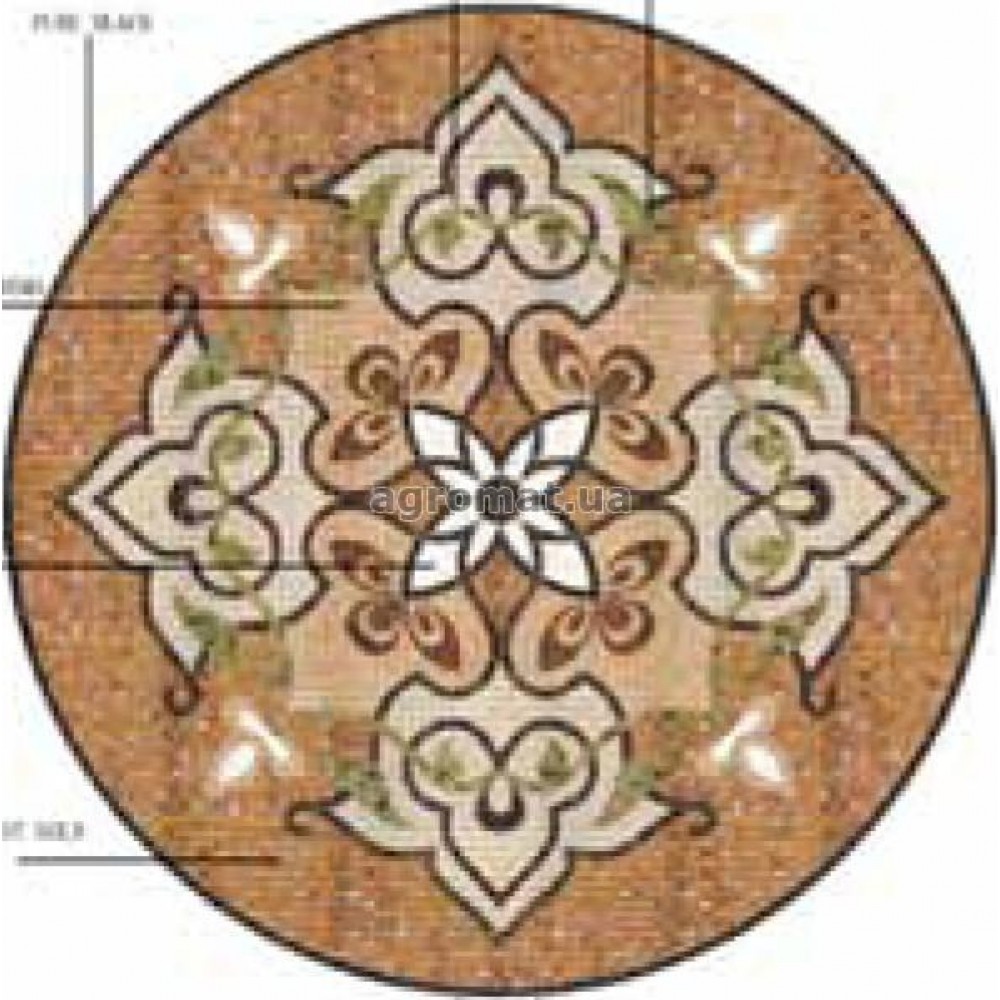 Мозаика Mozaico de Lux Stone DAHUA (ART PANNO 26.3) 26.3 POL (DIAM-1M) панно