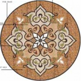 Мозаика Mozaico de Lux Stone DAHUA (ART PANNO 26.3) 26.3 POL (DIAM-1M) панно