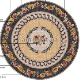 Мозаика Mozaico de Lux Stone DAHUA (ART PANNO 17.3) 17.3 (DIAM-1M) панно
