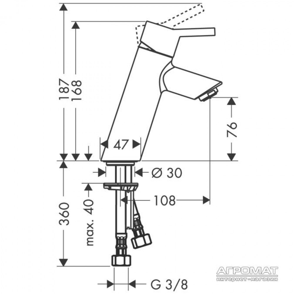 Смеситель для раковины Hansgrohe Talis S2 32041000
