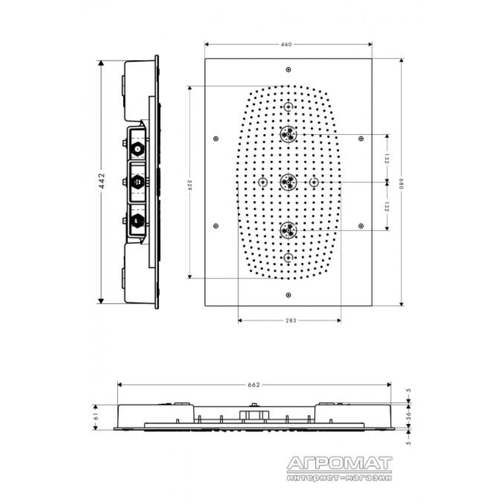 Верхний душ Hansgrohe Rainmaker 28417000