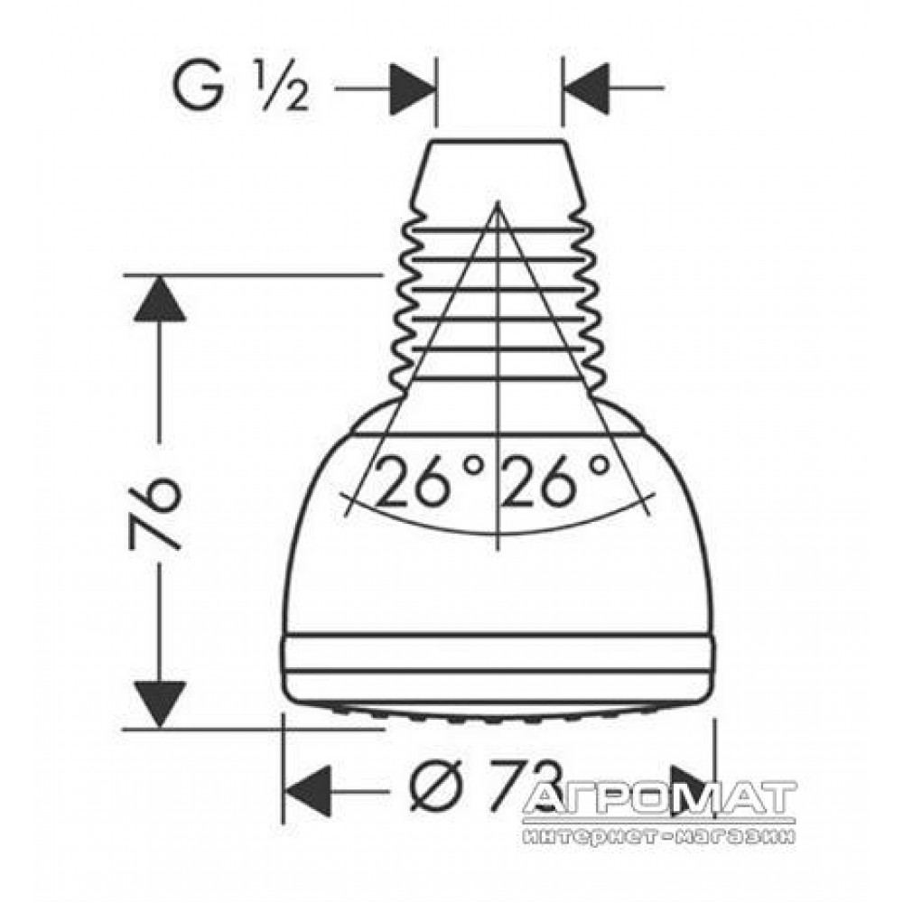 Верхний душ Hansgrohe Croma 28492000