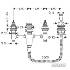Встраиваемая часть Hansgrohe Metris Classic 13244180