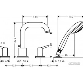 Наружная часть Hansgrohe Focus S 31758000