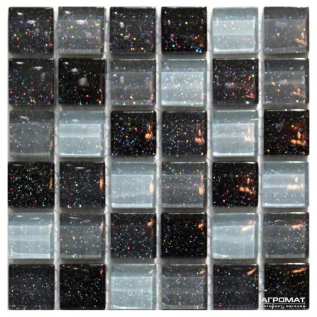 Мозаика Mozaico de LUX T-MOS M01 BLACK/WHITE/GRAY