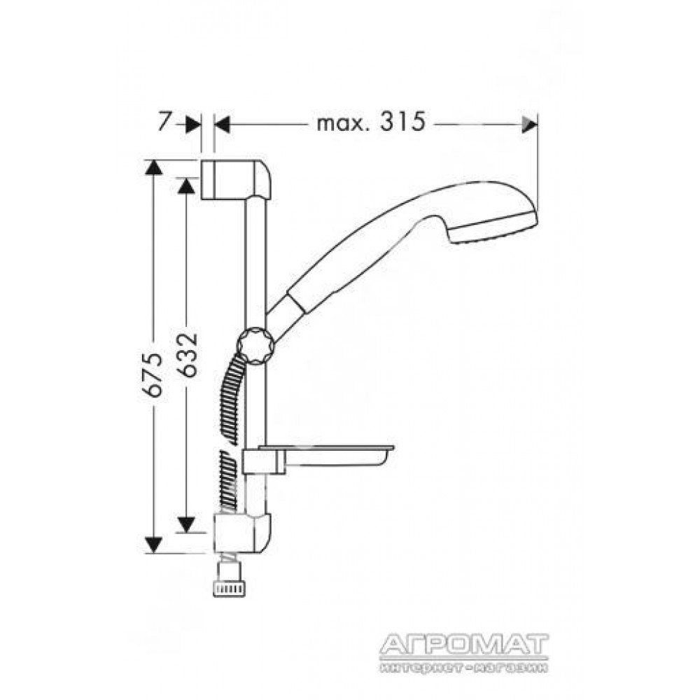 Душевой комплект Hansgrohe Croma 27757000