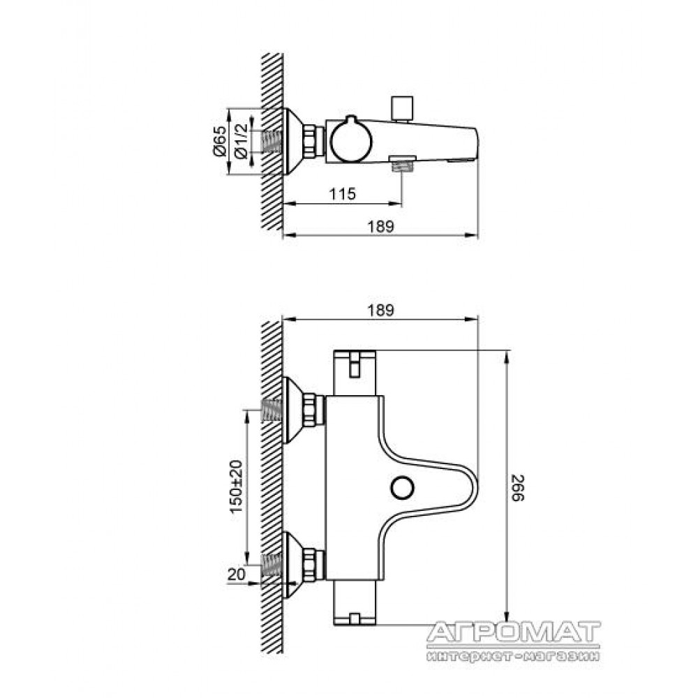 Смеситель для ванны Devit Hotel Line 67000TJW4