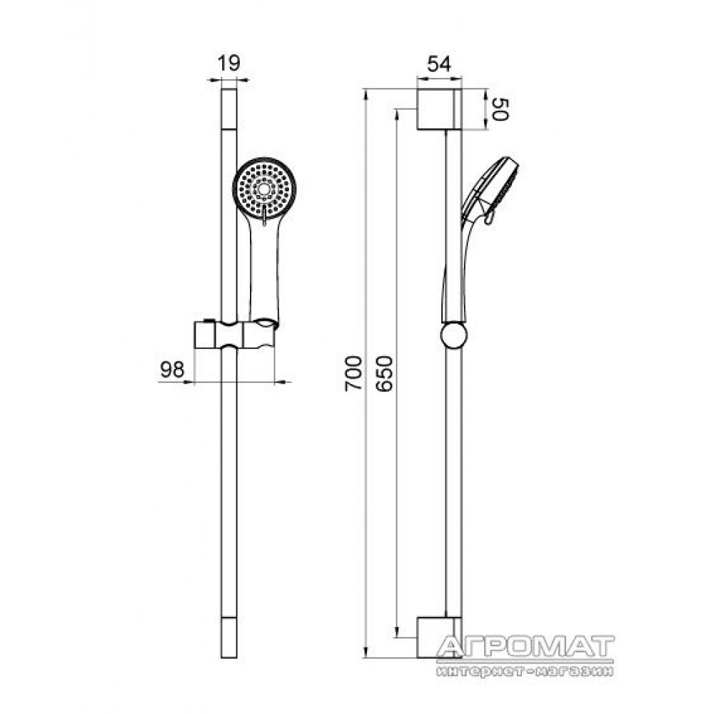 Душевой комплект Devit 10270SE