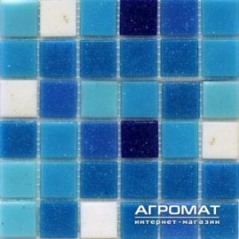 Мозаика Stella di Mare R-MOS B113132333537 мікс голубий-6 на сітці