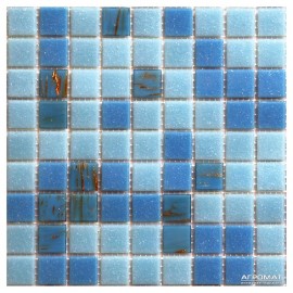Мозаика Mozaico de LUX R-MOS MC875 BLUE MIX