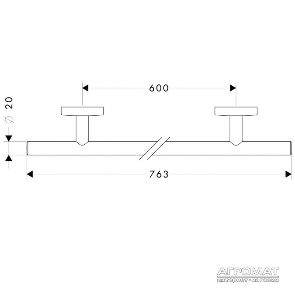 Держатель полотенец / Кольцо Hansgrohe Logis 40516000